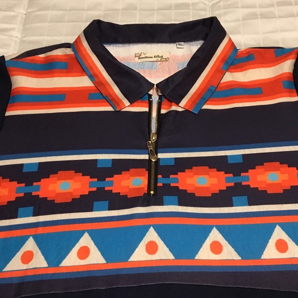 Geometric Quarter-Zip Jacket (XL) - Picture 4 of 8